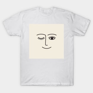 Wink (Off White) T-Shirt